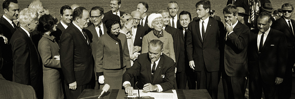 President Lyndon B. Johnson Signing of the Immigration Act of 1965 - LBJ Library